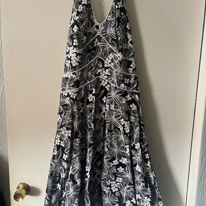 AGB summer black and white floral dress 6